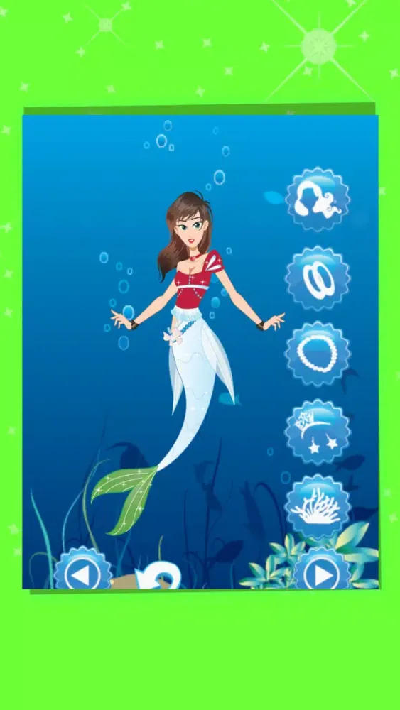 Mermaid Dress Up Games : Free For Priness School Girl Hair Salon Games سکرین شاٹس