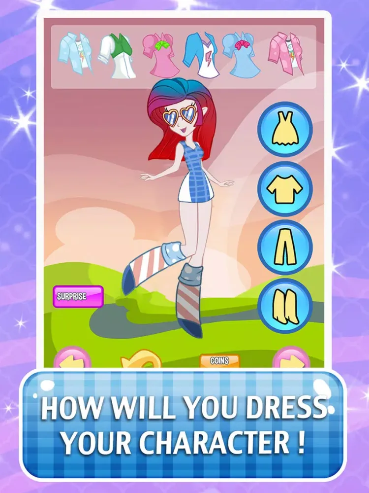 Tangkapan skrin Princess Monster Dress-Up Games for Girls - High my little equestria pony characters edition iPad 