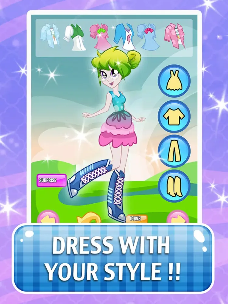 Tangkapan skrin Princess Monster Dress-Up Games for Girls - High my little equestria pony characters edition iPad 