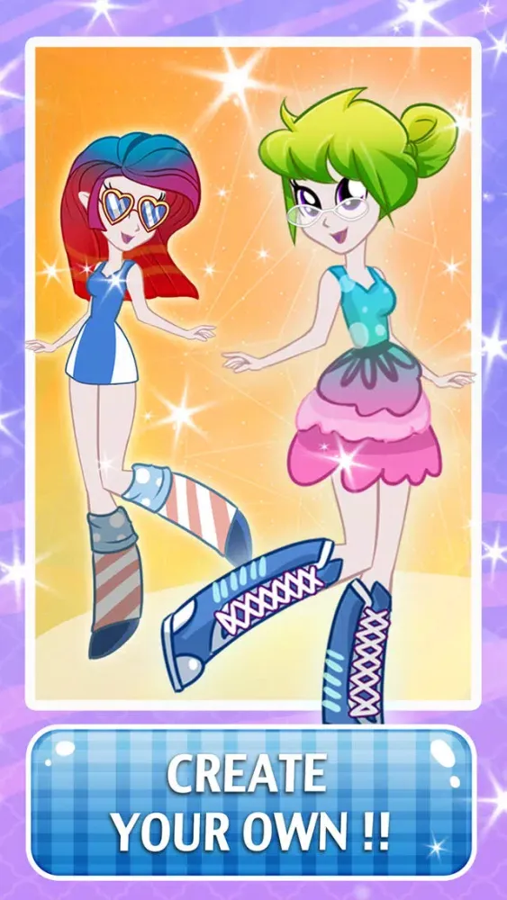Tangkapan skrin Princess Monster Dress-Up Games for Girls - High my little equestria pony characters edition