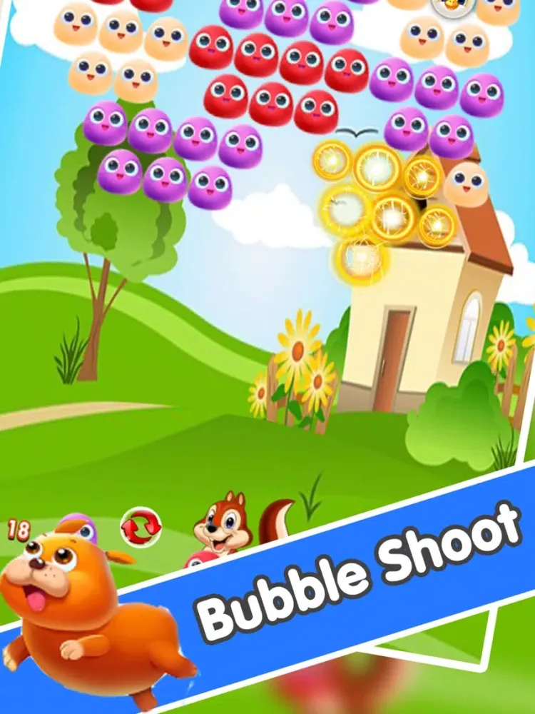 Shoot Lovely Bubble Bird iPad  স্ক্রিনশট