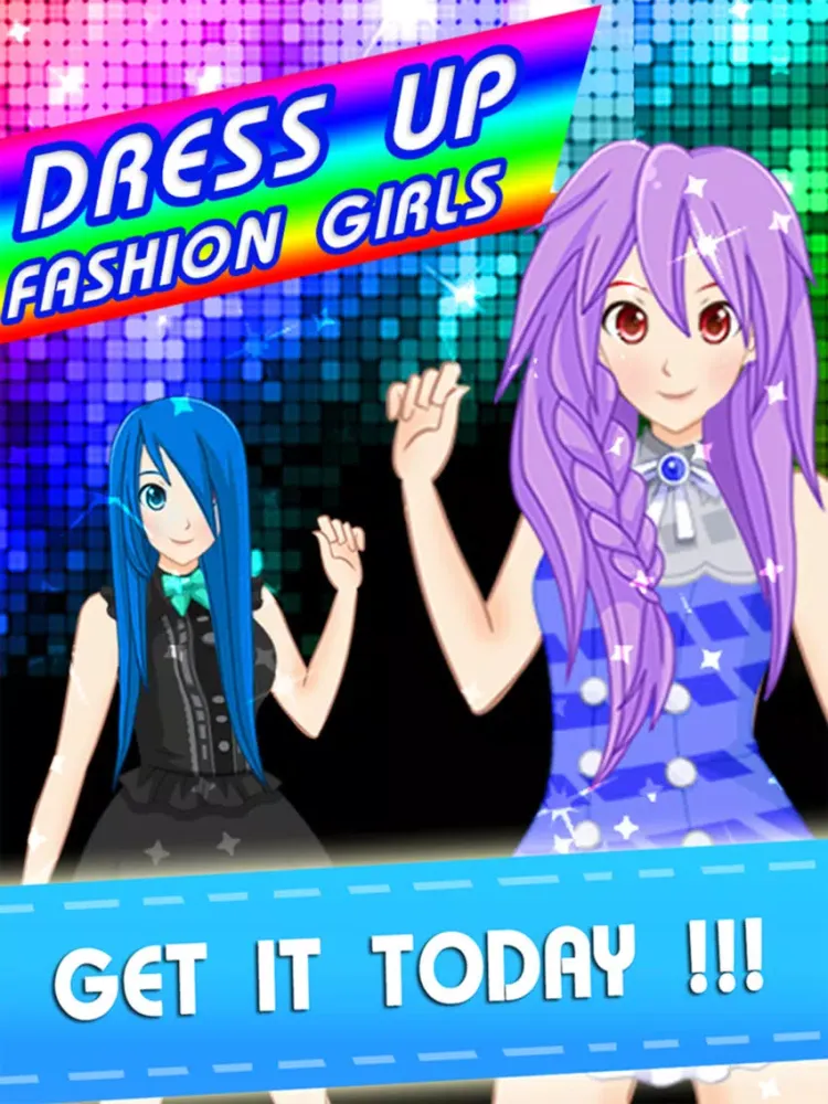 Capturas de tela do Dress-Up High Vocaloid Edition - Make-up anime hatsune miku makeover salon white toys games for girls iPad 
