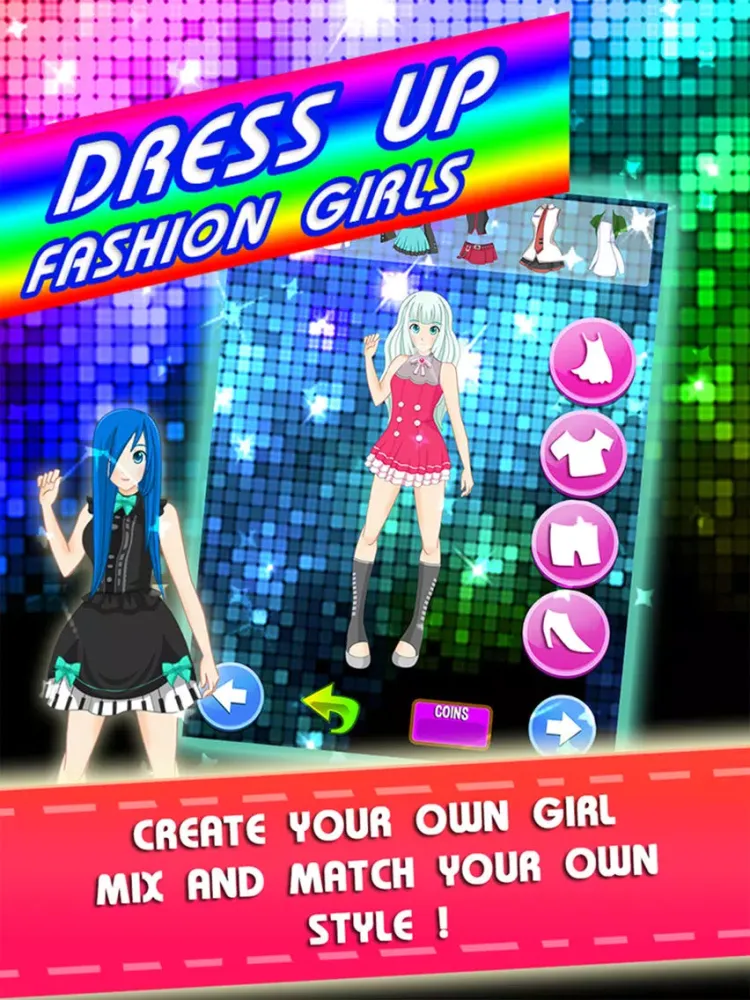 Capturas de tela do Dress-Up High Vocaloid Edition - Make-up anime hatsune miku makeover salon white toys games for girls iPad 