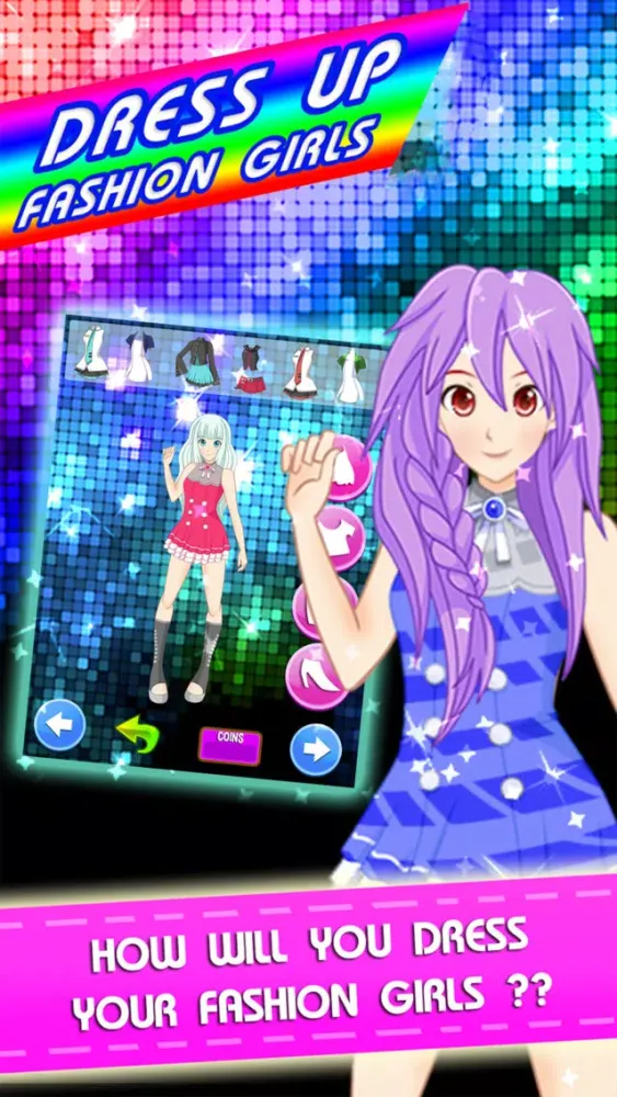 Capturas de tela do Dress-Up High Vocaloid Edition - Make-up anime hatsune miku makeover salon white toys games for girls