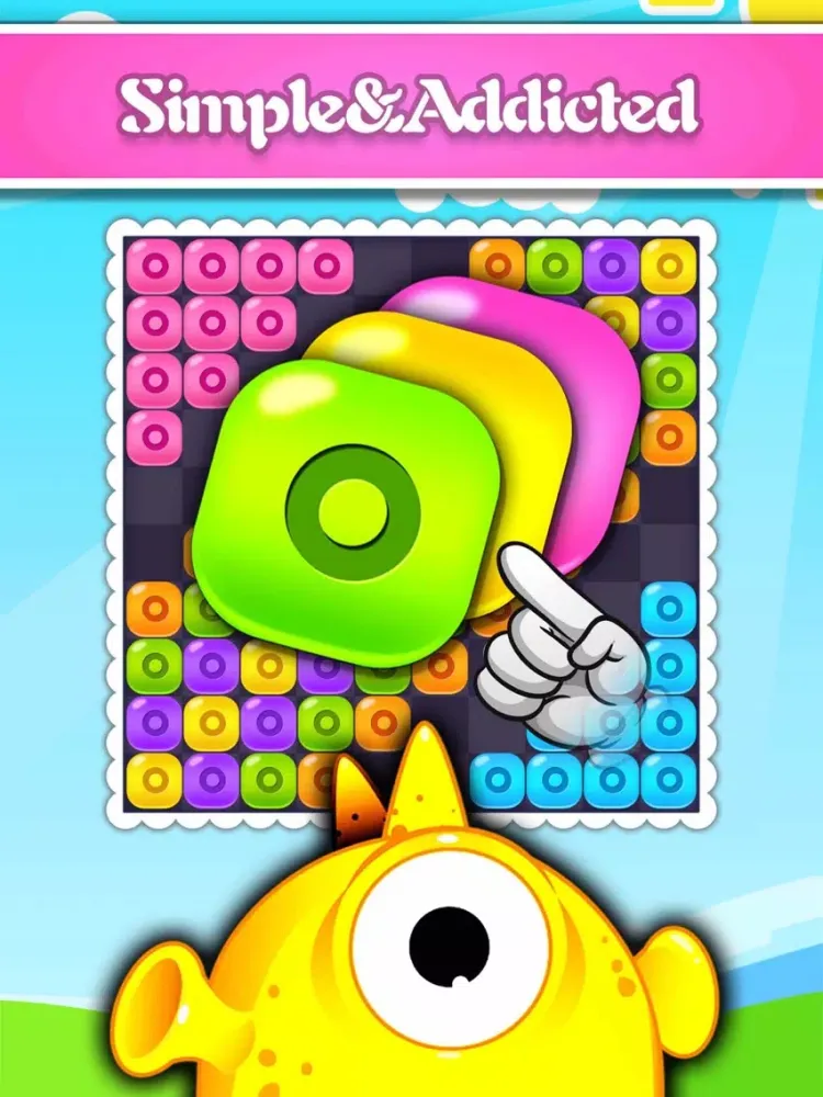 Jelly Block Puzzle-a popular block match free game iPad  Screenshots