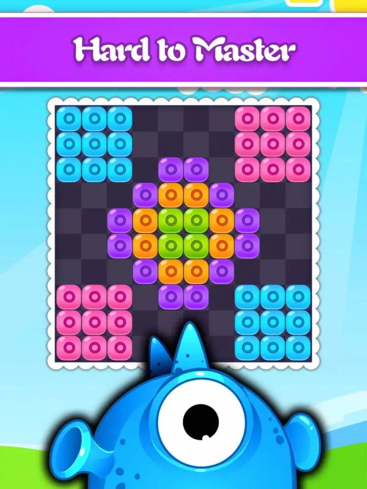 Jelly Block Puzzle-a popular block match free game iPad  Screenshots
