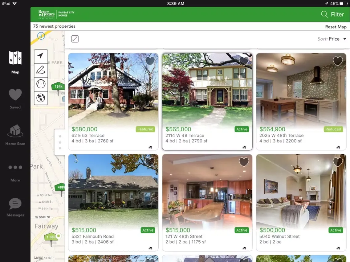 Kansas City Homes iPad  Screenshots