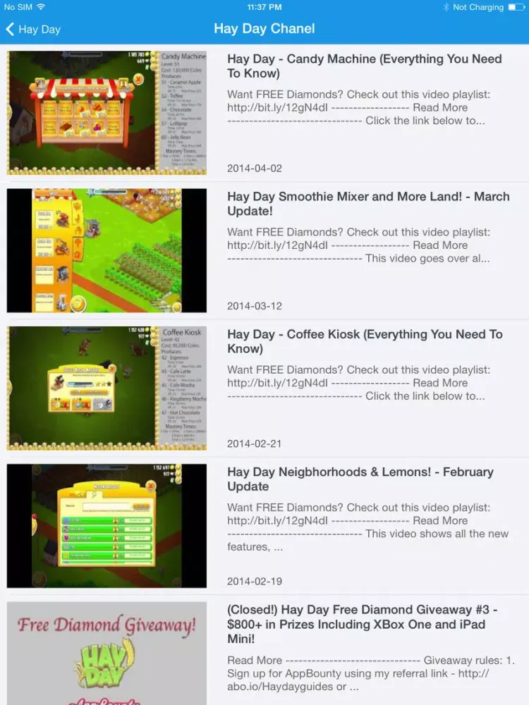 Tangkapan layar Guide for Hay Day - Tips & Tricks, Buildings, Animals, Crops and Video iPad 