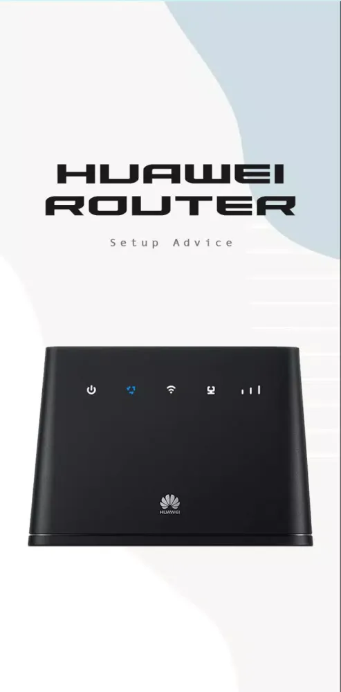Tangkapan layar Huawei Router Setup Advice