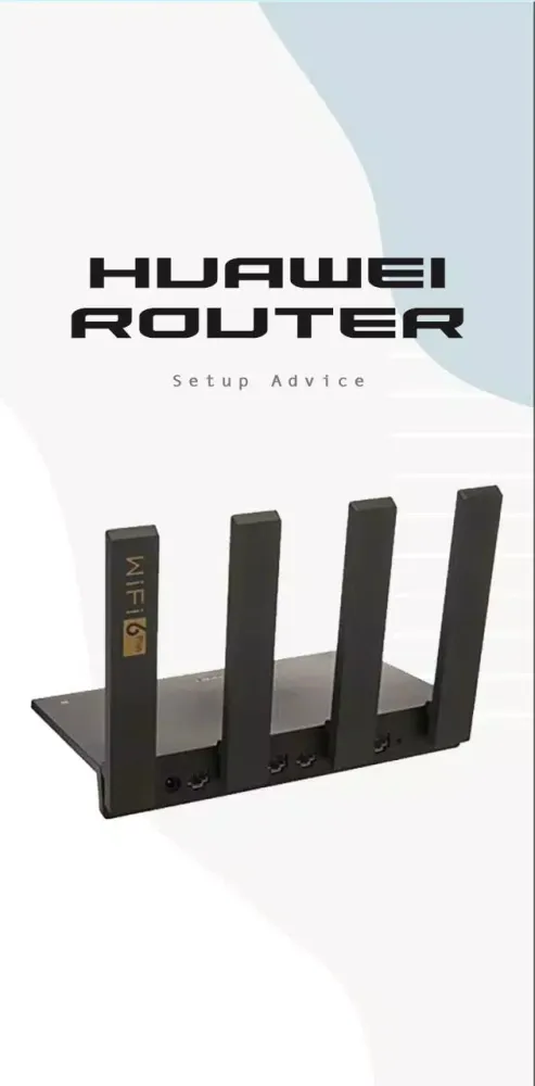 Tangkapan layar Huawei Router Setup Advice