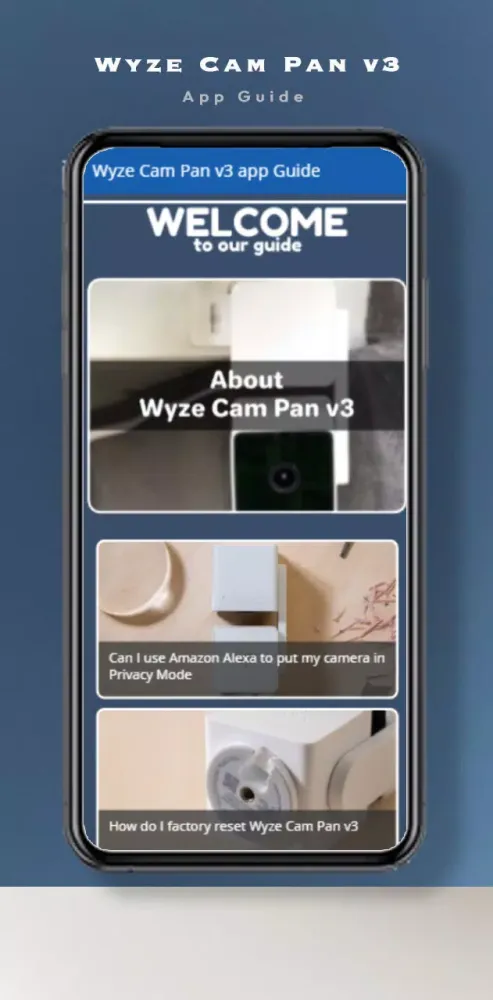 Wyze Cam Pan v3 app Guide स्क्रीनशॉट