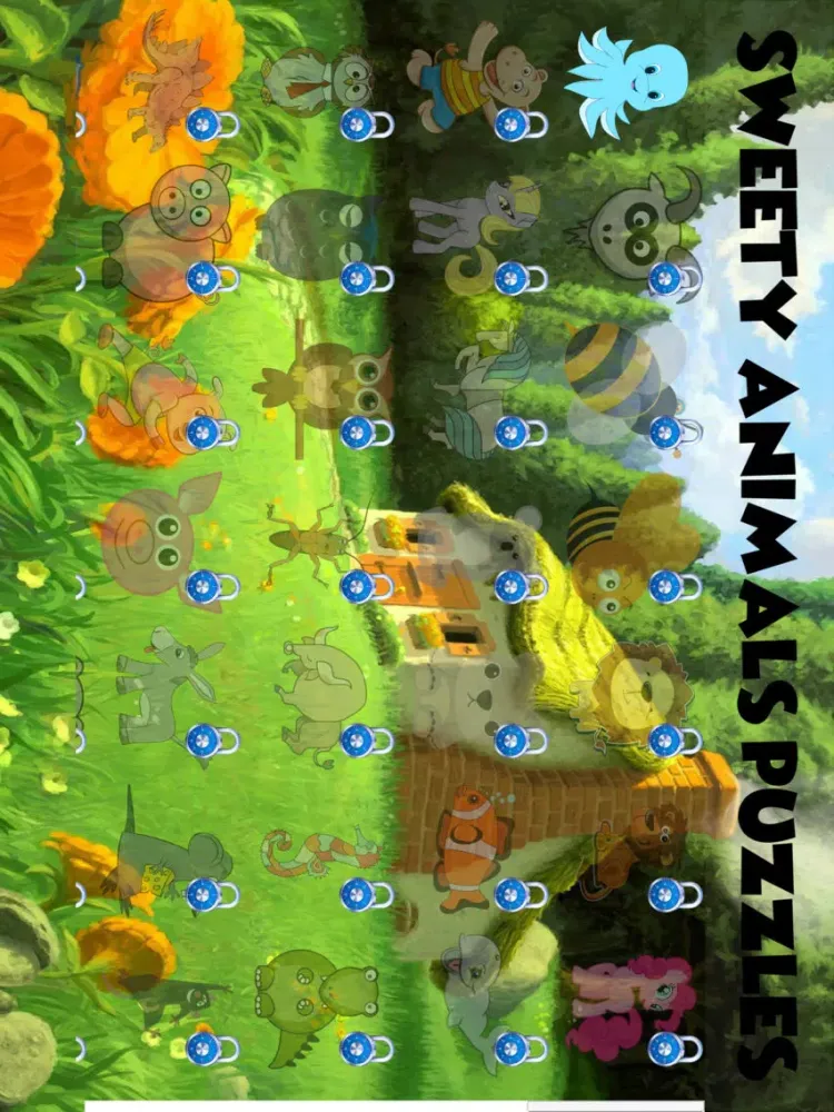Sweety Animals Puzzles iPad  स्क्रीनशॉट