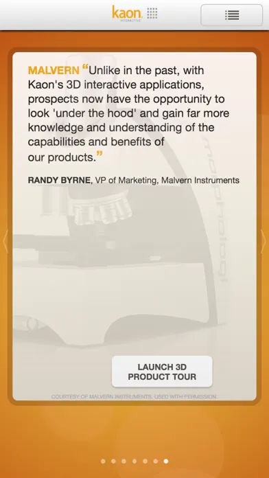 Kaon 3D Product App سکرین شاٹس