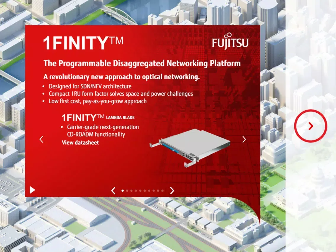 Fujitsu 3D Network Platforms iPad  स्क्रीनशॉट