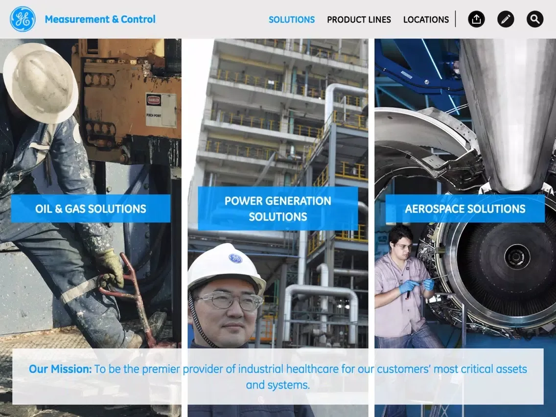 GE Measurement & Control iPad 應用截圖