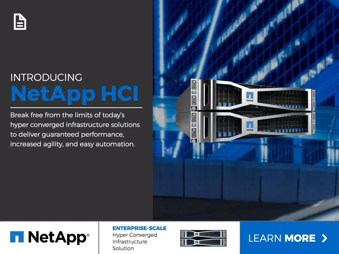 NetApp HCI iPad  स्क्रीनशॉट