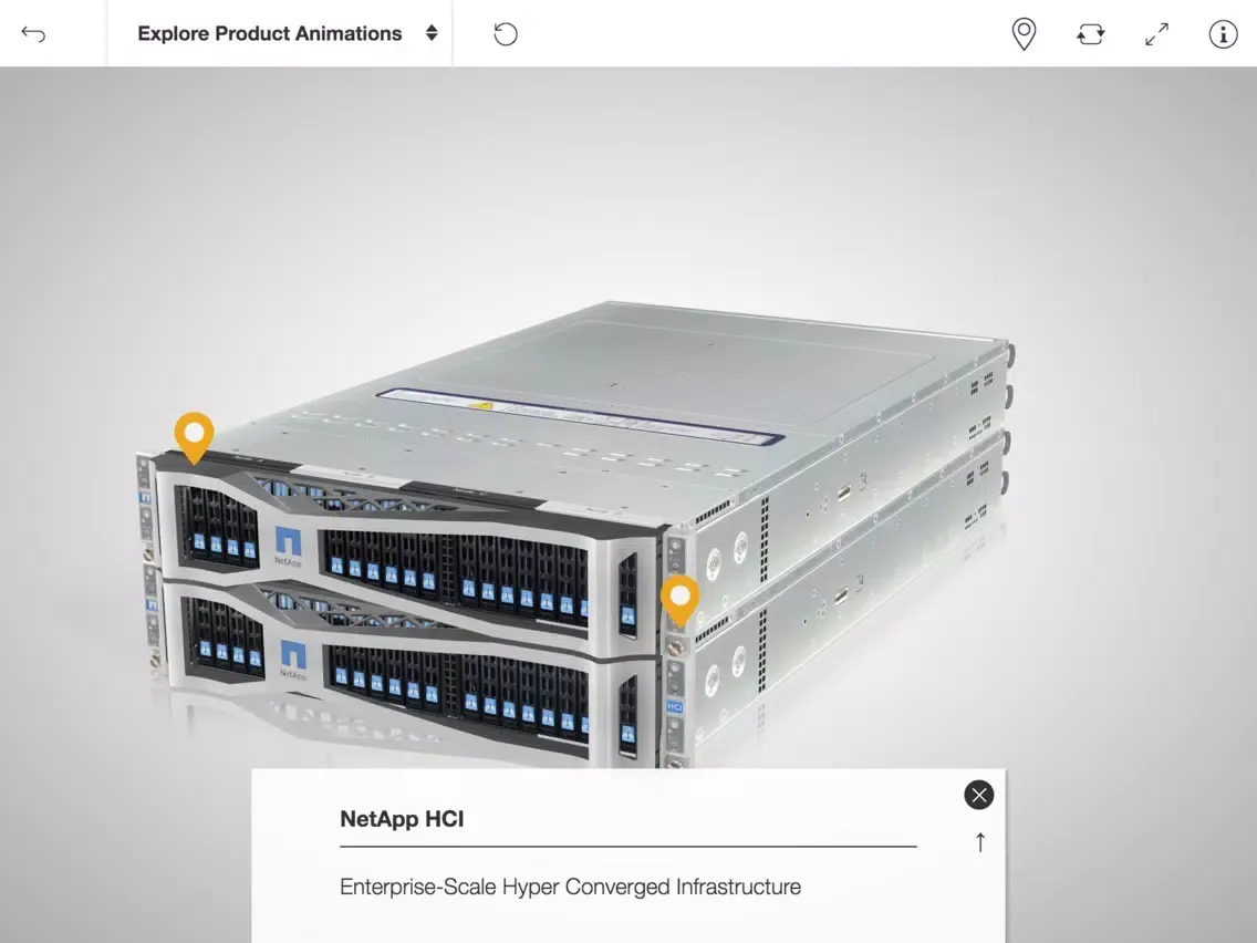 NetApp HCI iPad  स्क्रीनशॉट