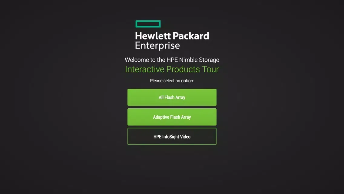 Captures d'écran de HPE Nimble Storage