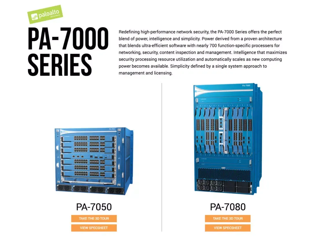 ภาพหน้าจอของ PA-7000 Series 3D App iPad 