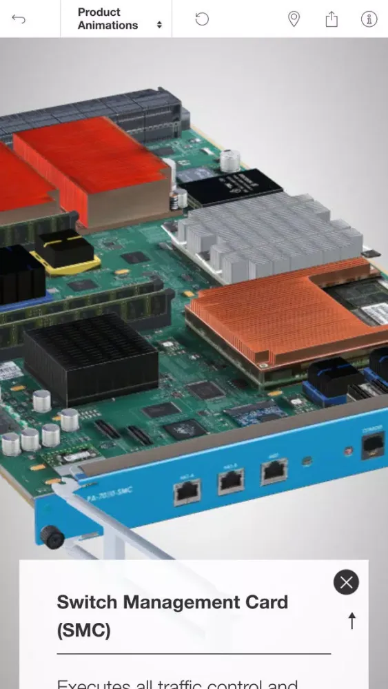 ภาพหน้าจอของ PA-7000 Series 3D App