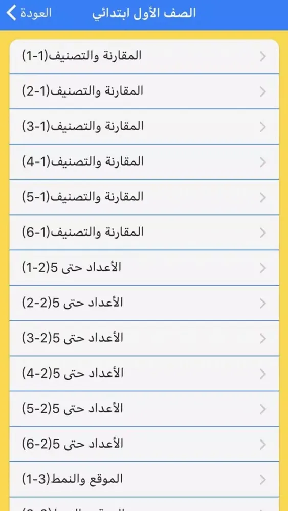 Zrzuty ekranu رياضيات المدرسة الابتدائية