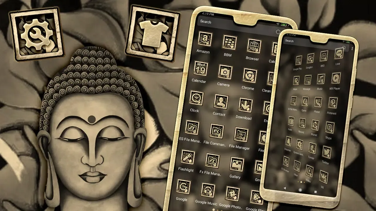Tangkapan layar Buddha Launcher Theme