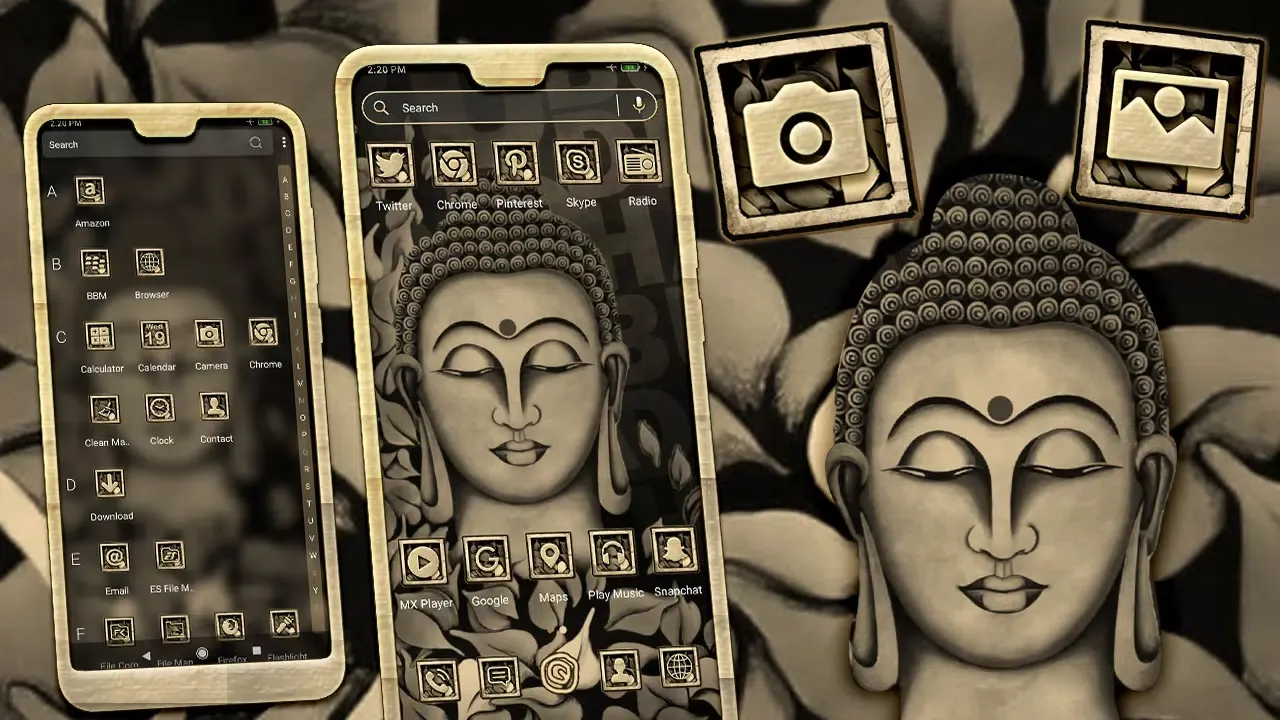 Tangkapan layar Buddha Launcher Theme