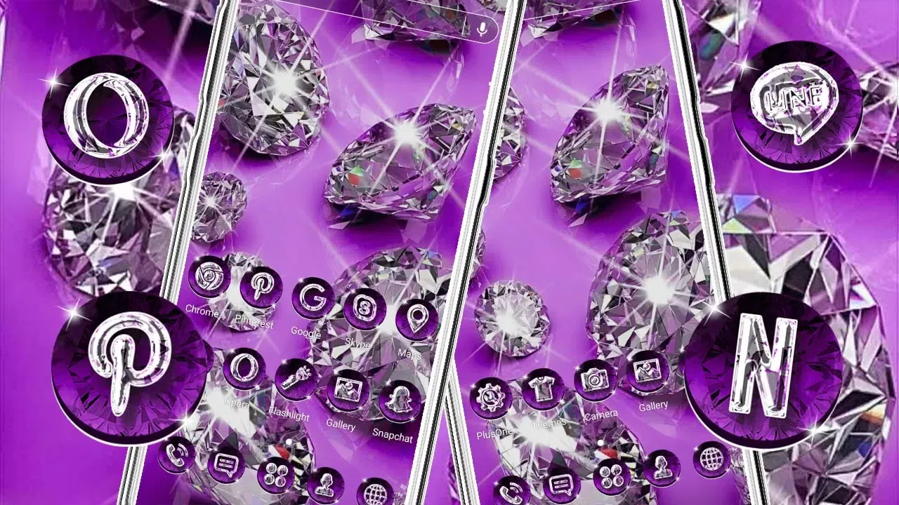 Purple Diamond Launcher Theme Screenshots