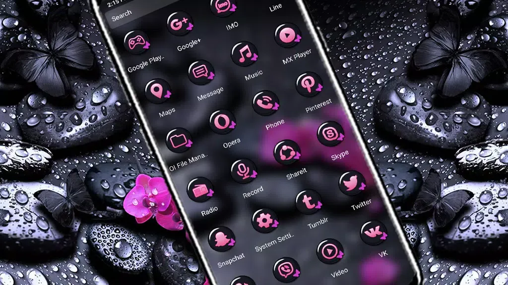 Zrzuty ekranu Spa Stones Launcher Theme