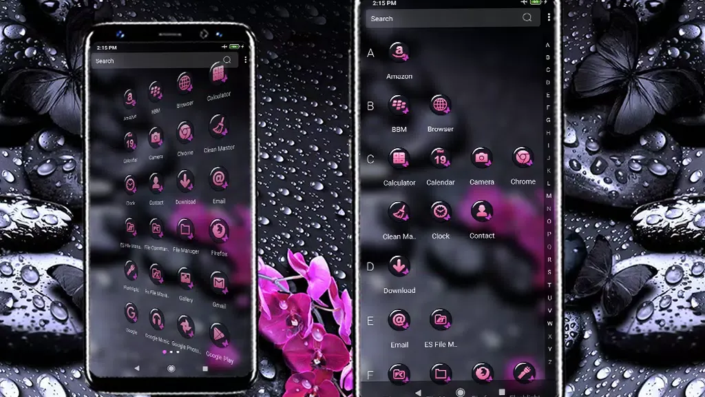 Zrzuty ekranu Spa Stones Launcher Theme