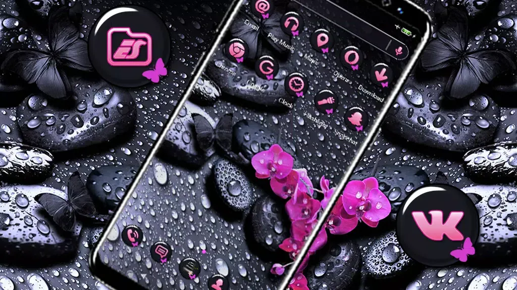 Zrzuty ekranu Spa Stones Launcher Theme