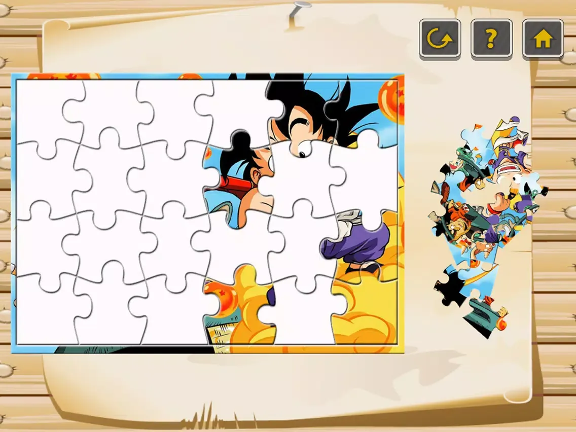 Capturas de pantalla de Dragon Jigsaw Game Free For Kid and Kindergarten - Cartoon Super Hero Puzzle Box iPad 