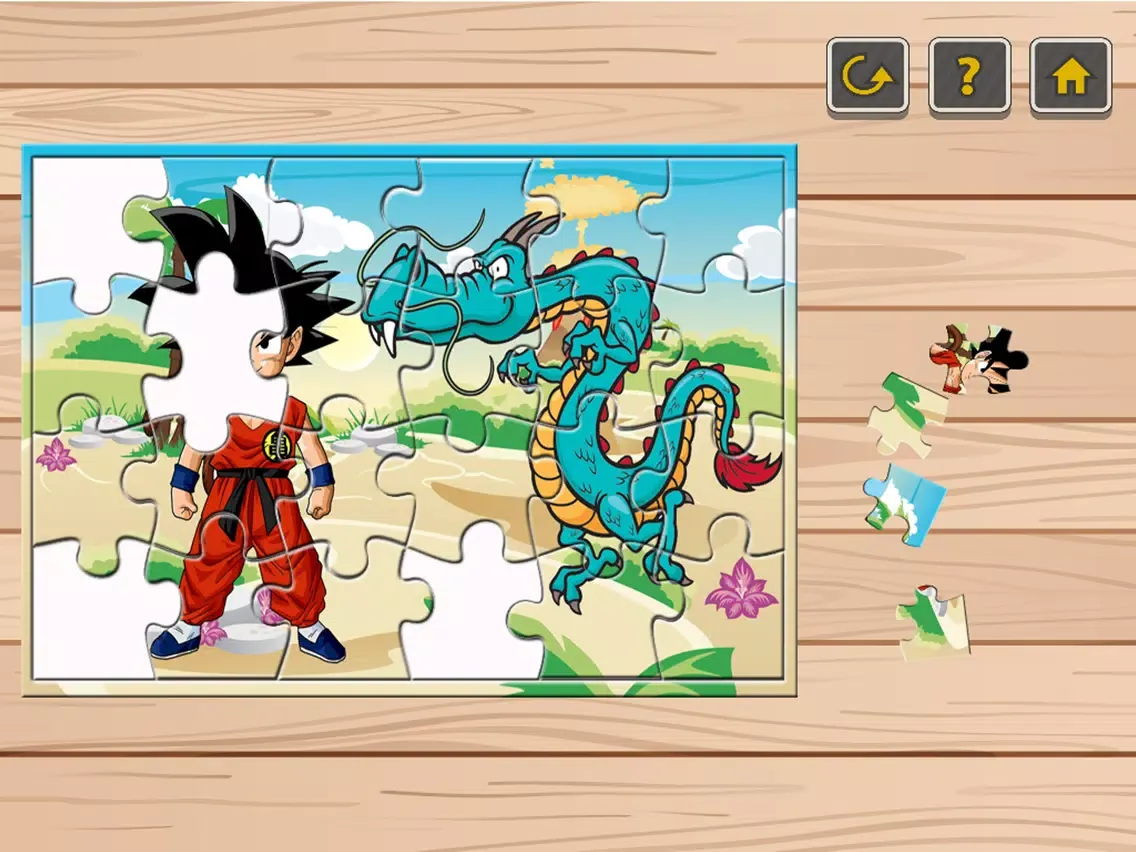 تصاویر Dragon Jigsaw Puzzle Online Game Free For Kids - Cartoon DBZ Super Hero Z Battle Education Learning iPad 