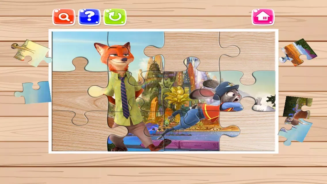 Cartoon Puzzle Jigsaw Puzzles Box for Judy Hopps and Nick Free - Kids Toddler and Preschool Learning Screenshots