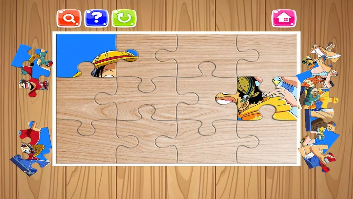 Cartoon Hero One Piece and Friend Jigsaw Puzzle - Free Games For Kids and Kindergarten Screenshots