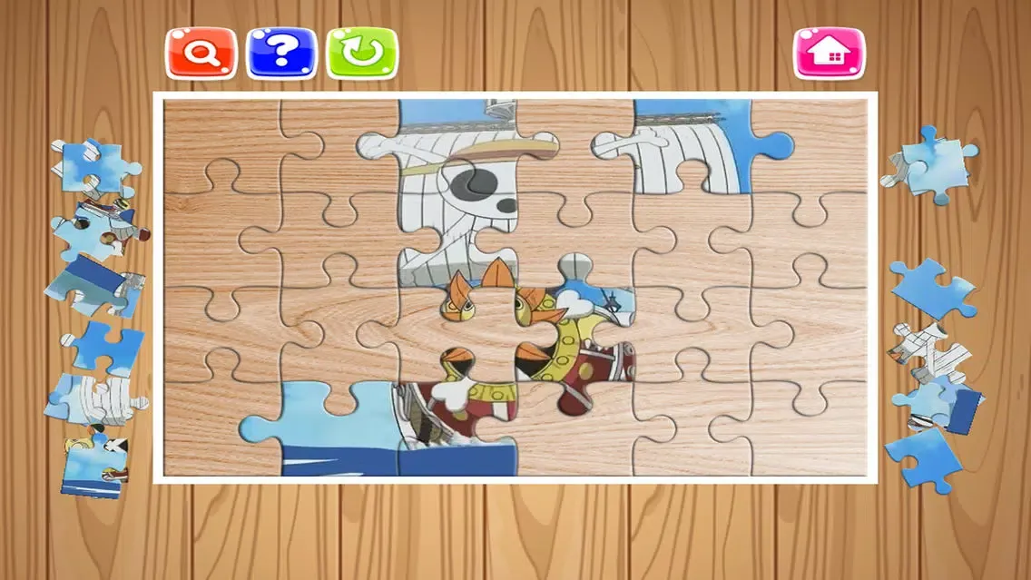 Cartoon Hero One Piece and Friend Jigsaw Puzzle - Free Games For Kids and Kindergarten Screenshots