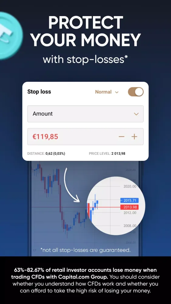 Bitcoin trading - Capital.com Screenshots