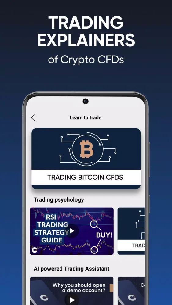 Bitcoin trading - Capital.com Screenshots
