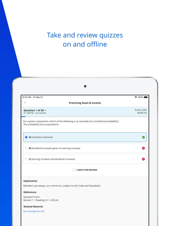 Kaplan Schweser iPad  스크린샷