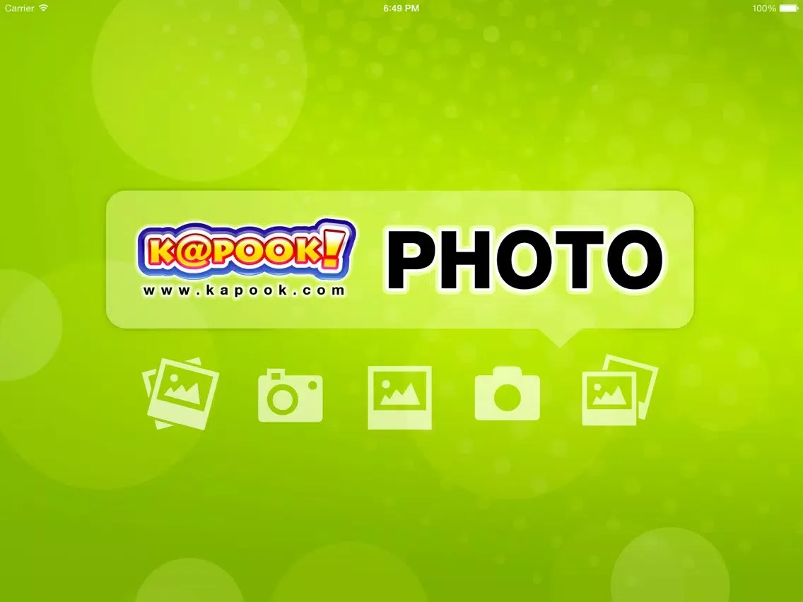 KapookPhoto iPad  Ekran Görüntüleri