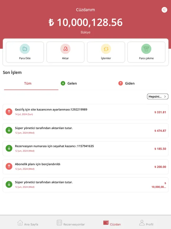Ảnh chụp màn hình của K İş iPad 