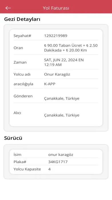 Ảnh chụp màn hình của K İş