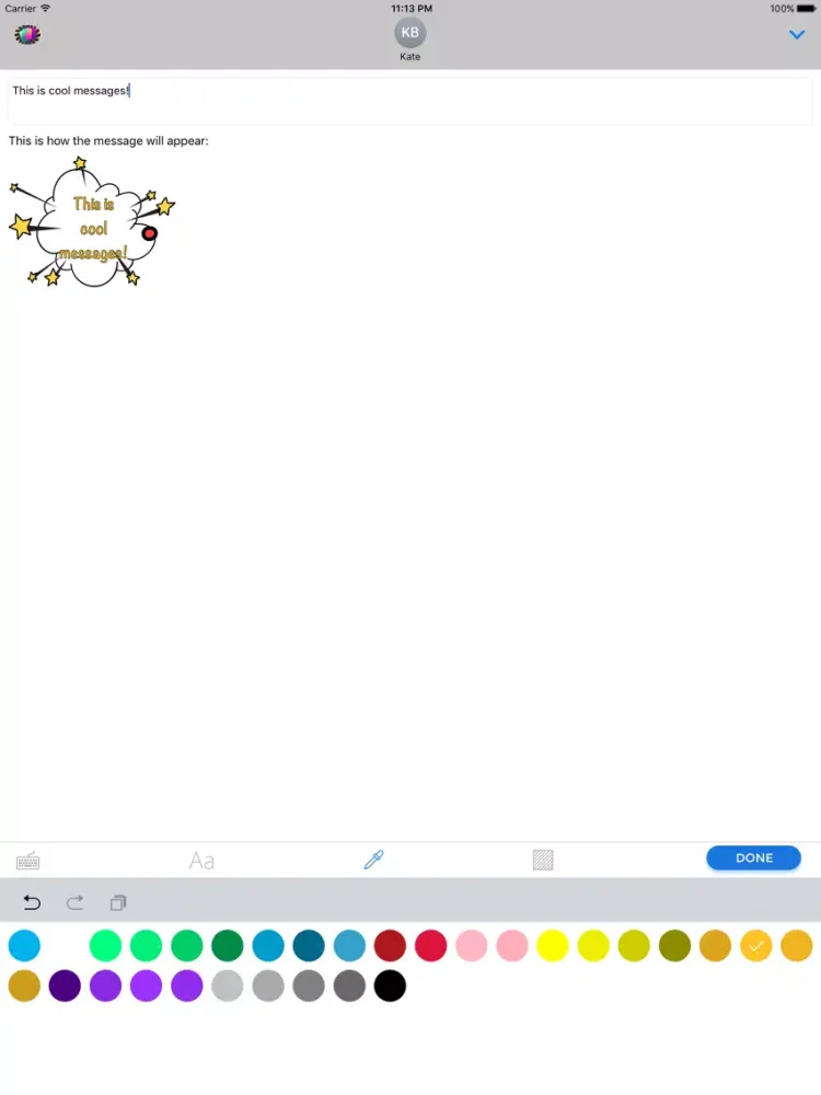Ảnh chụp màn hình của Kappboom™ Cool Messages iPad 