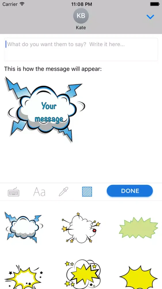 Ảnh chụp màn hình của Kappboom™ Cool Messages