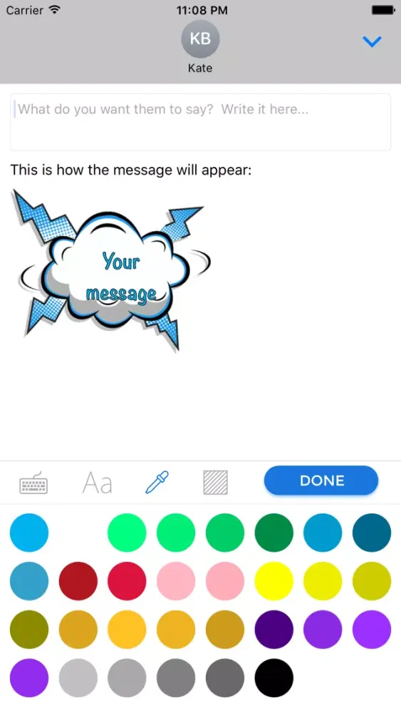 Ảnh chụp màn hình của Kappboom™ Cool Messages