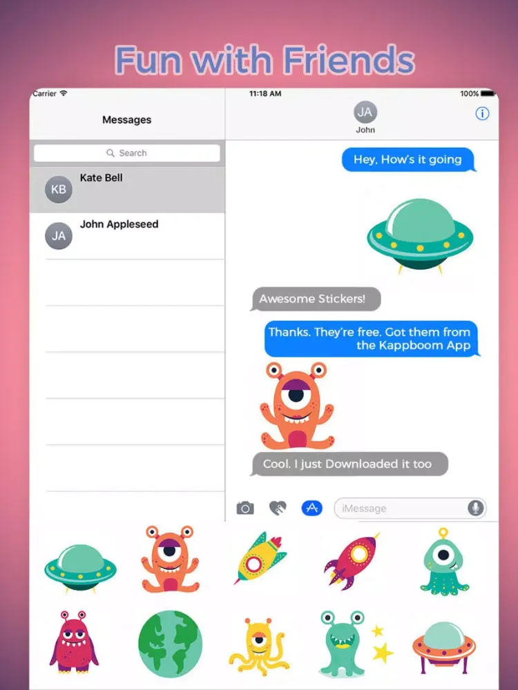 Zrzuty ekranu Cute Monster Emojis iPad 