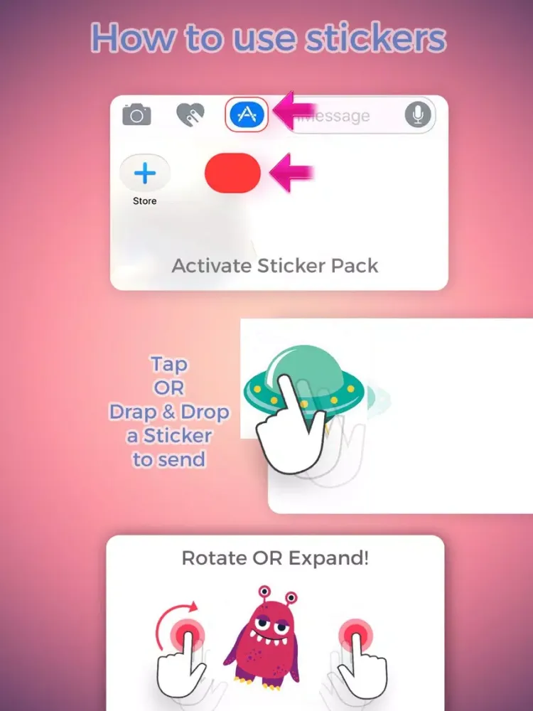 Zrzuty ekranu Cute Monster Emojis iPad 