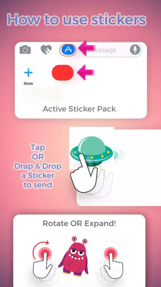 Zrzuty ekranu Cute Monster Emojis