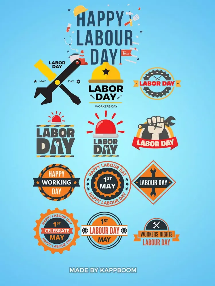 Captures d'écran de Happy Labor Day Stickers iPad 