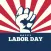 Happy Labor Day Badge Stickers by Kappboom